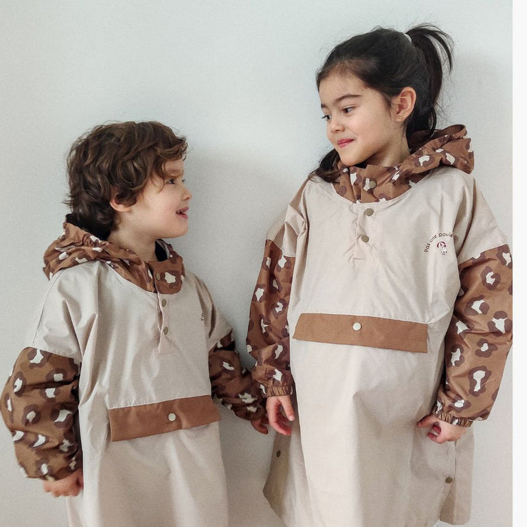 Poncho de pluie long enfant - léopard