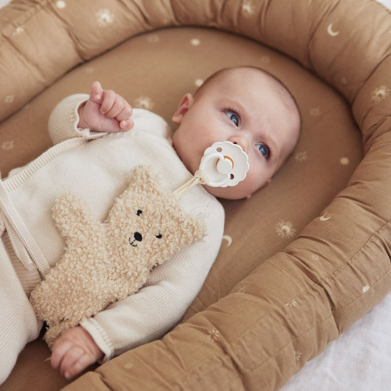 Attache sucette teddy bear - naturel