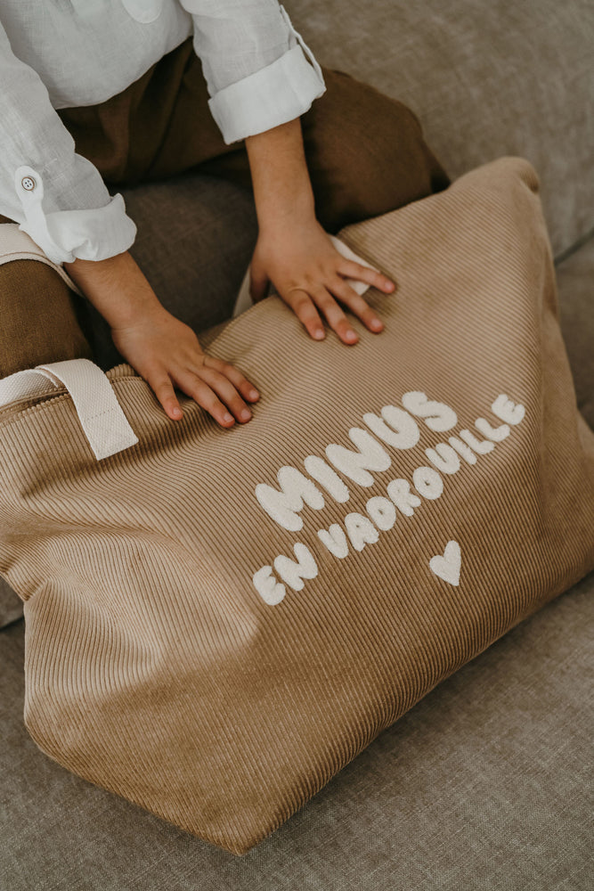 Sac XL velours beige - Minus