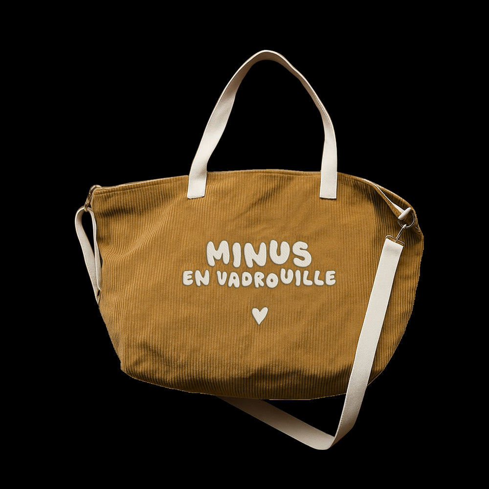 Sac XL velours - Minus en vadrouille