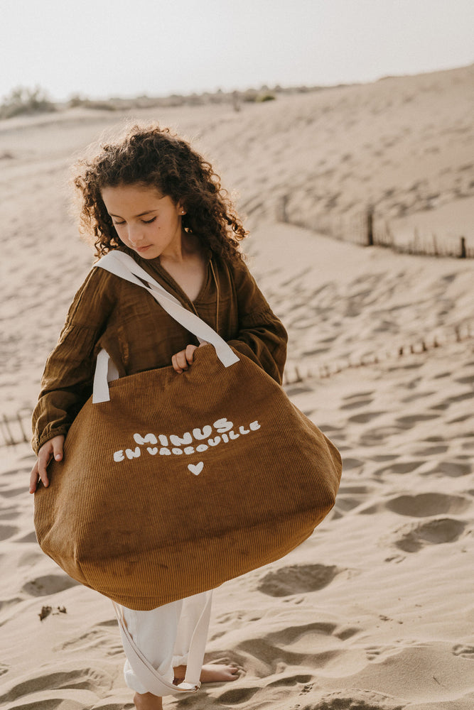 Sac XL velours - Minus en vadrouille