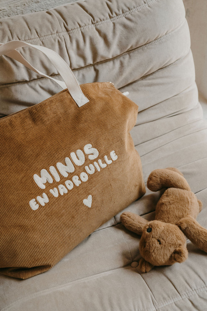 Sac XL velours - Minus en vadrouille