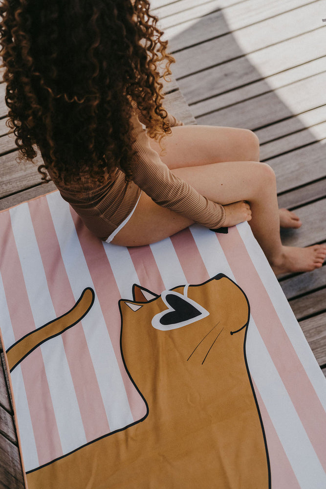 Serviette microfibre - chat