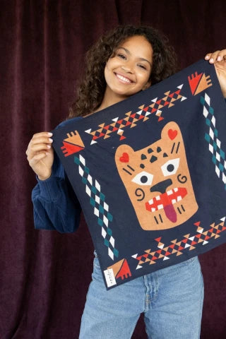 Small Foulard Manika Rajah - Rajah Navy