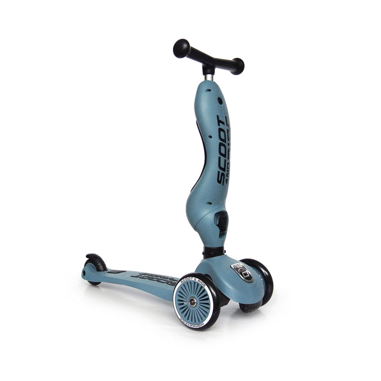 Trottinette 2-1 HIGHWAYKICK 1 PUSH&GO - BLEU ACIER