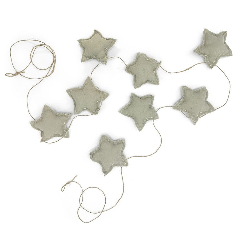 Guirlande étoile décorative - dune poudre