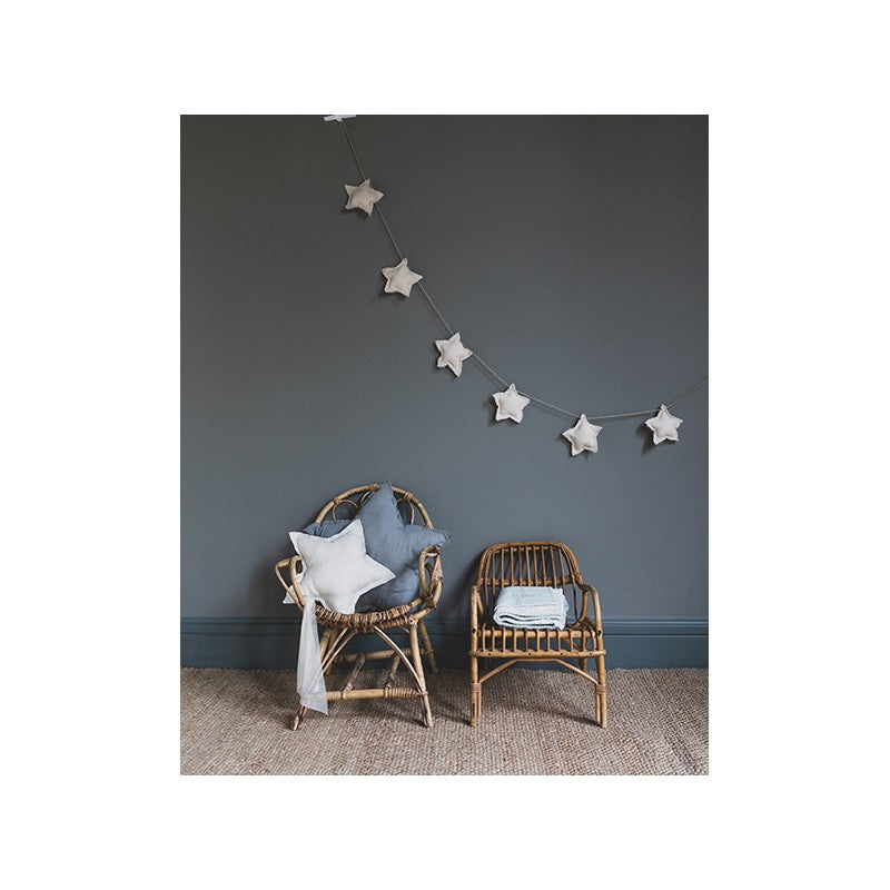 Guirlande étoile décorative - ivoire