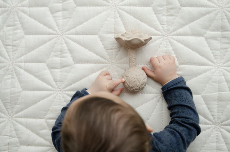 Hochet à cloche Rose