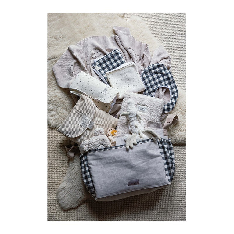 Bavoir éponge vichy damier