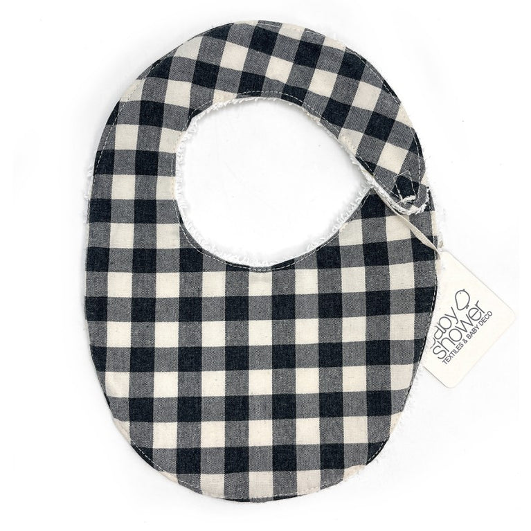 Bavoir éponge vichy damier