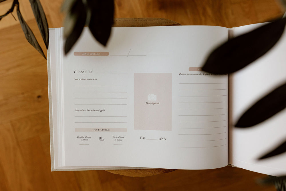 Livre Souvenirs d'Ecole en Lin