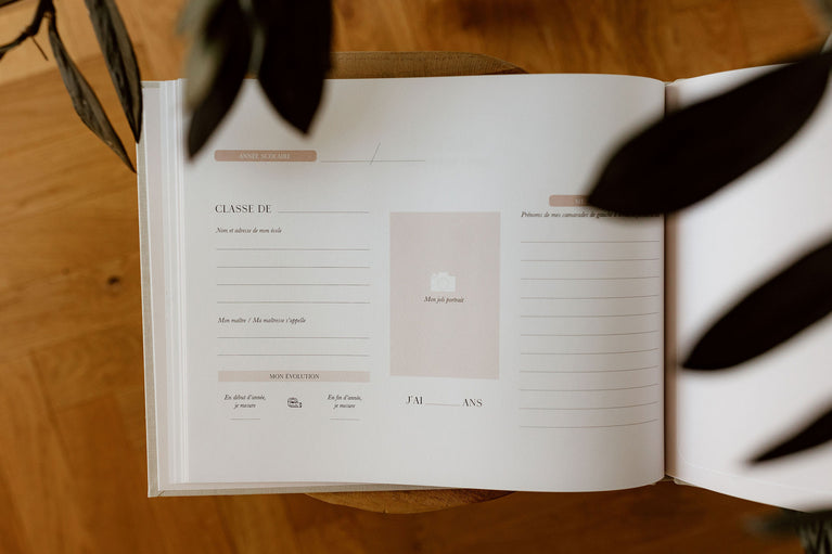 Livre Souvenirs d'Ecole en Lin