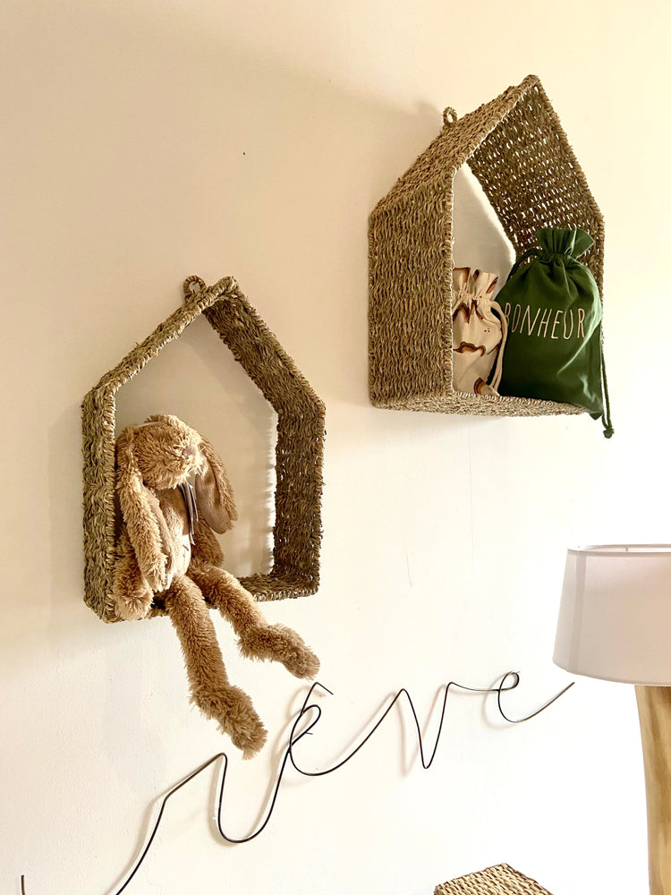 Set de deux étagères "maison"