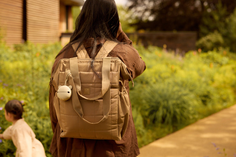 Sac à langer/Sac à dos Quilted Quinn - Bronze