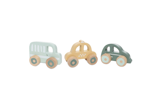 Voitures en Bois - 3 Unités