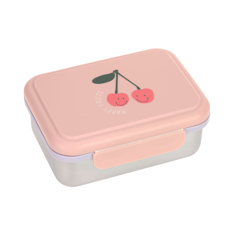 Boîte à goûter inox enfants - Happy Fruits, Cerise