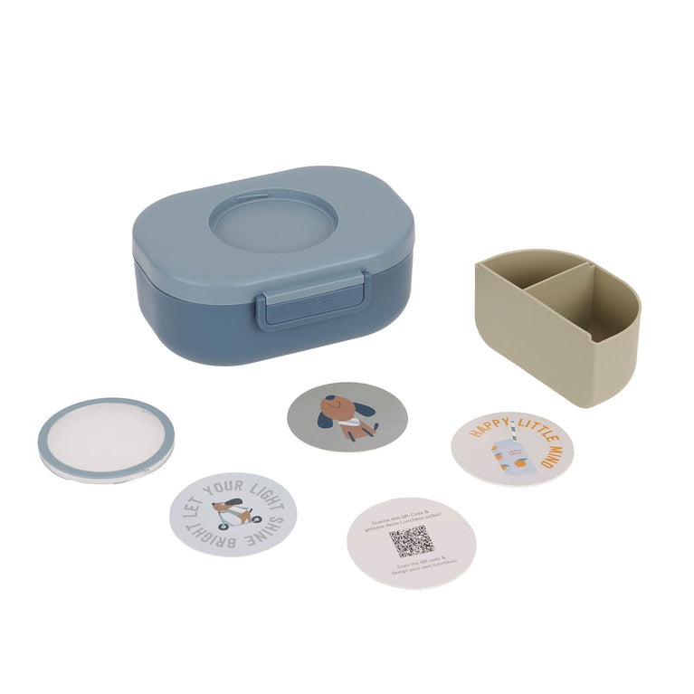 Boîte à Goûter enfants - Pattern Party, bleu vert