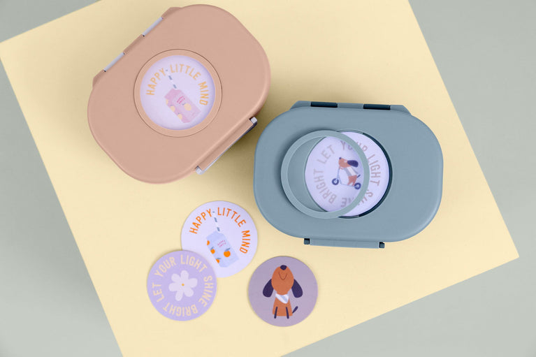 Boîte à Goûter enfants - Pattern Party, rose lilas