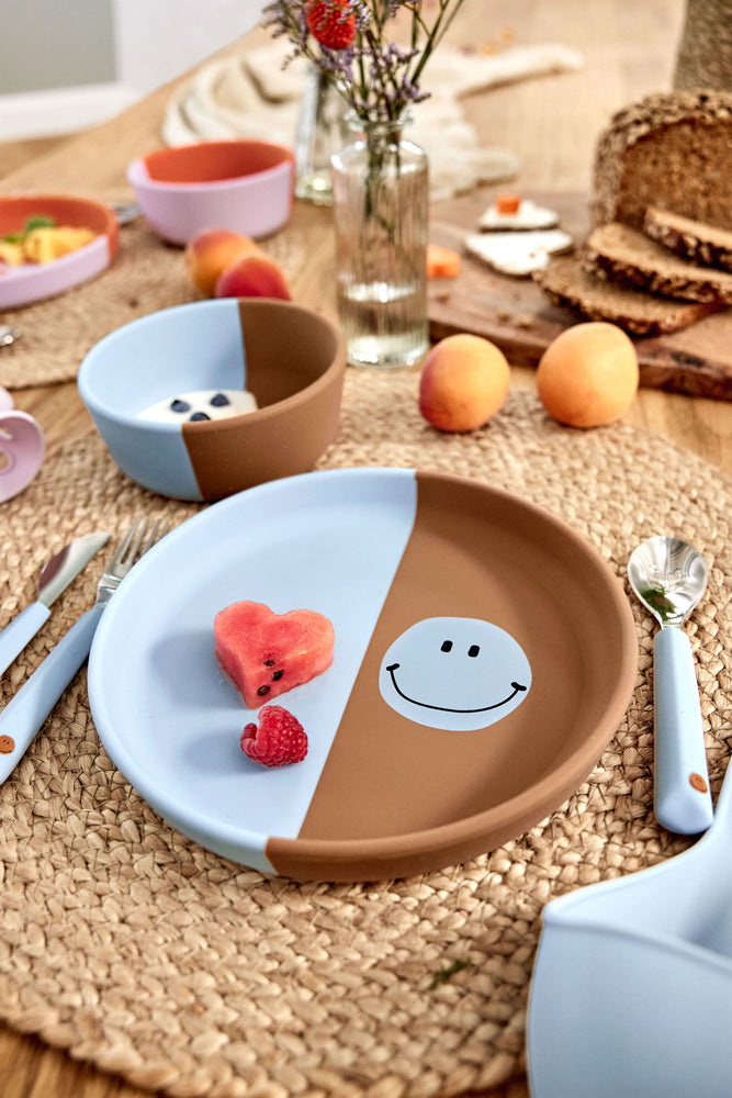 Couverts enfants (Fourchette, Cuillère, Couteau) - Happy Rascals, Smile