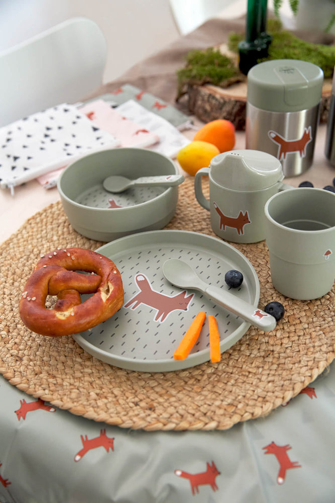 Coffret Repas Enfant (assiette, bol, tasse, cuillère) - Little Forest, Renard