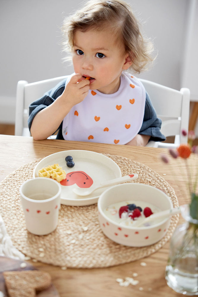 Assiette Enfants - Happy Rascals, Cœur lavande