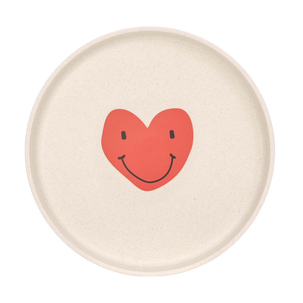 Assiette Enfants - Happy Rascals, Cœur lavande