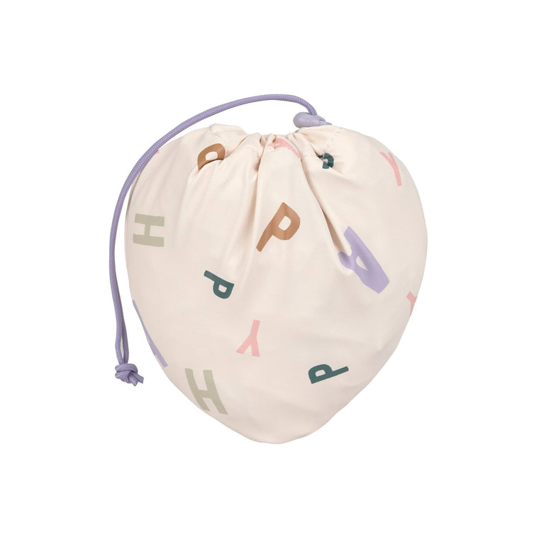 Tablier manches longues enfants - Happy Fruits, pastel lilas