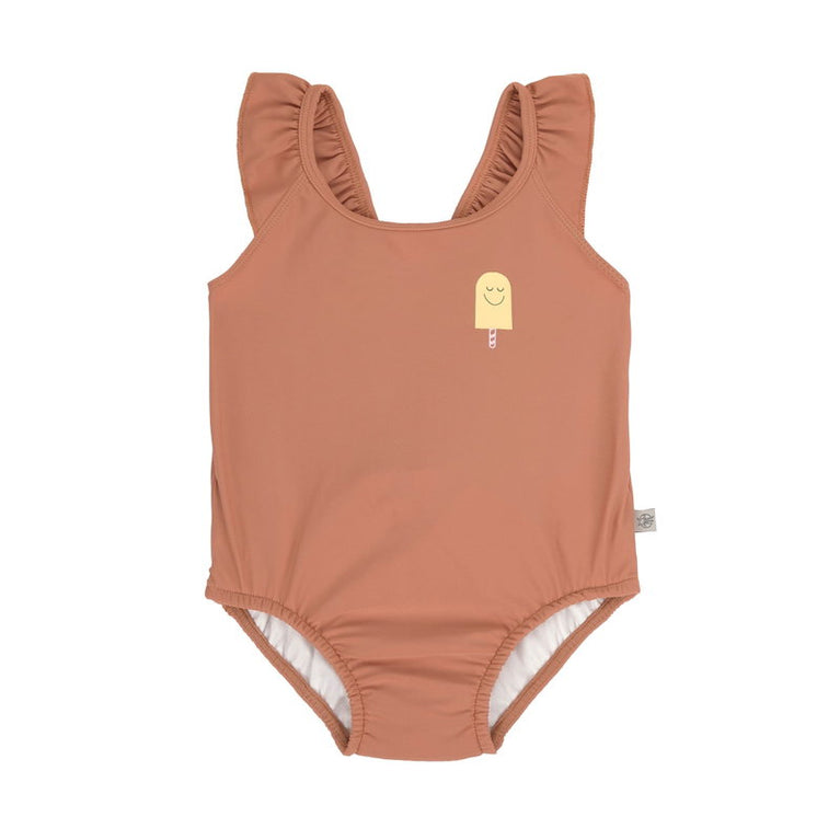 Maillot de bain enfant (avec couche), Marron
