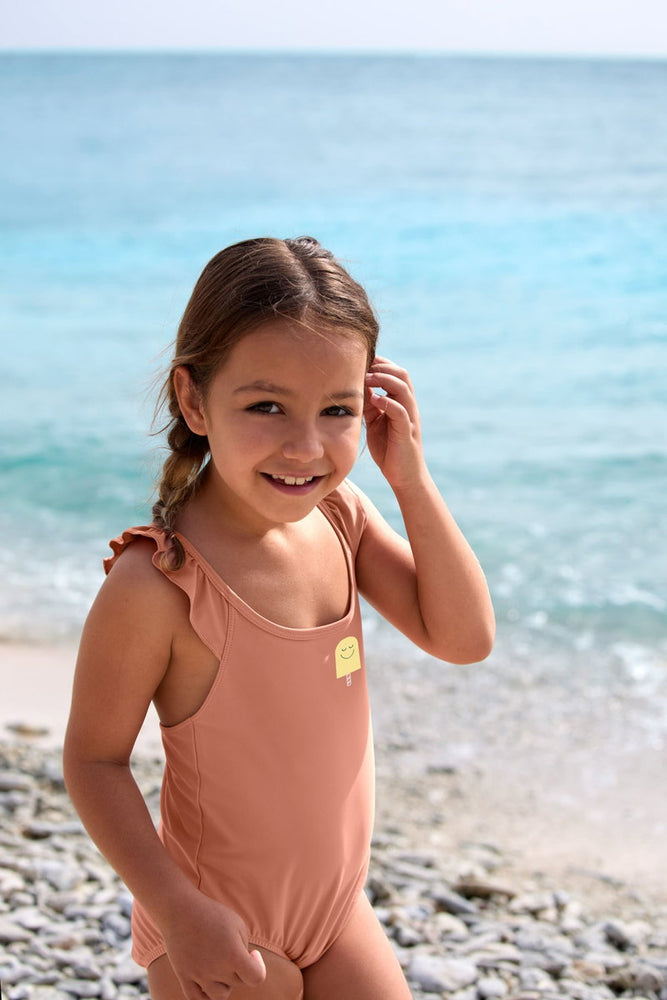 Maillot de bain enfant (avec couche), Marron