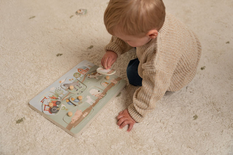 Puzzle sonore en bois FSC - Little Farm