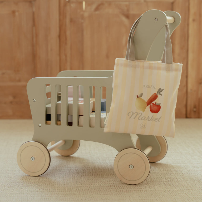 Chariot de courses en bois FSC