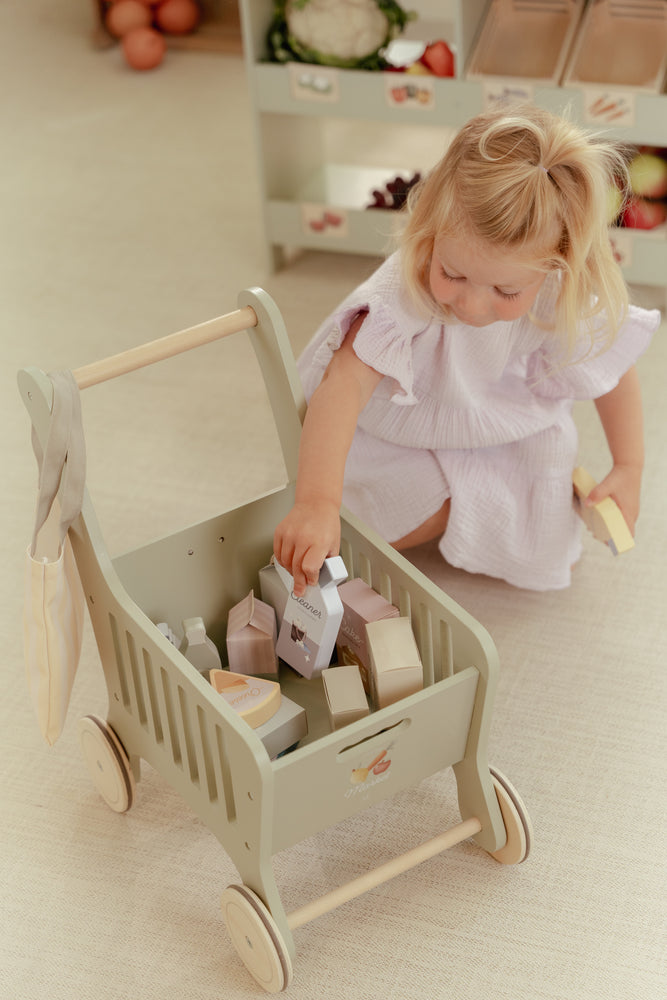 Chariot de courses en bois FSC