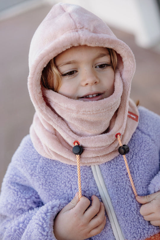 Cagoule enfant hello hossy - pink