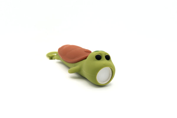 Lampe torche en silicone - tortue