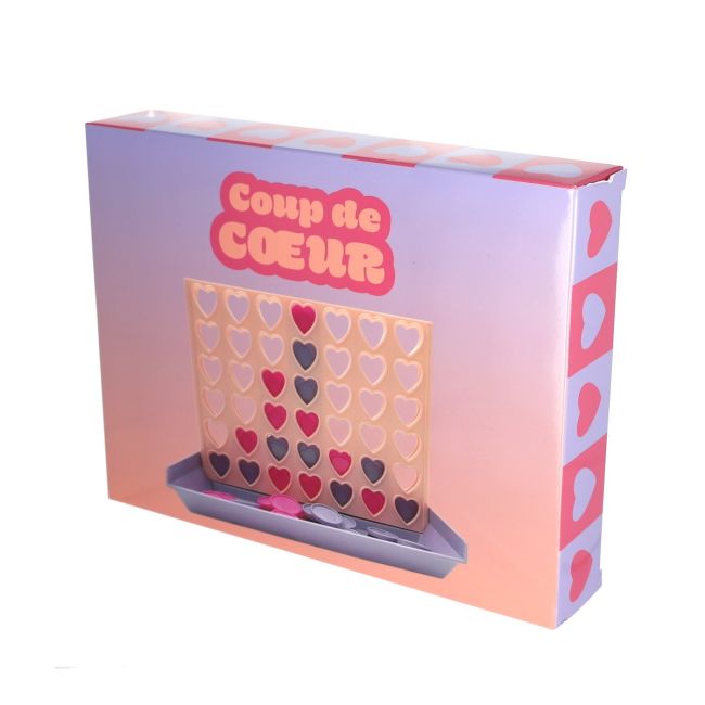 Jeu puissance 4 cœurs roses