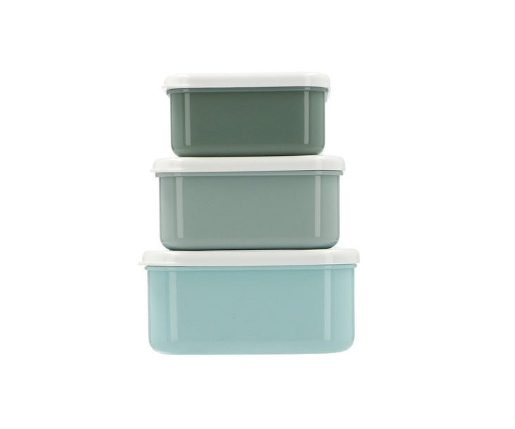 Lot de 3 boites gouter - croco
