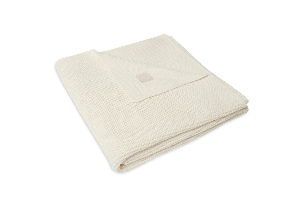 Couverture 75x100cm - Basic Knit - ivoire