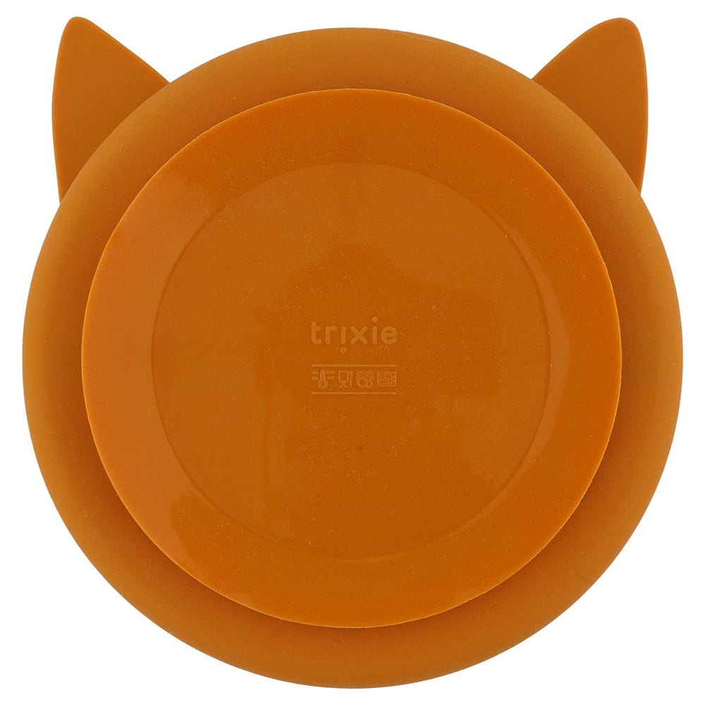 Assiette compartimentée en silicone - Mr. Fox
