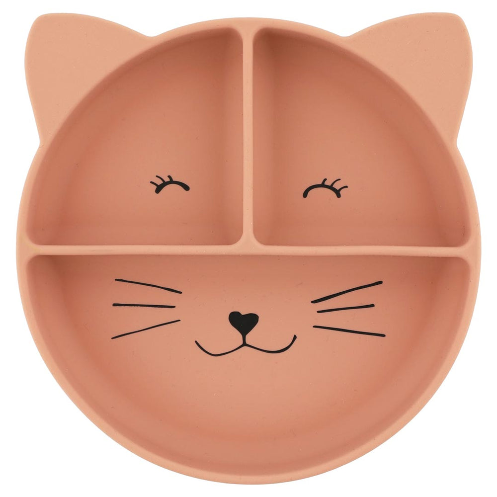 Assiette compartimentée en silicone - Mrs. Cat