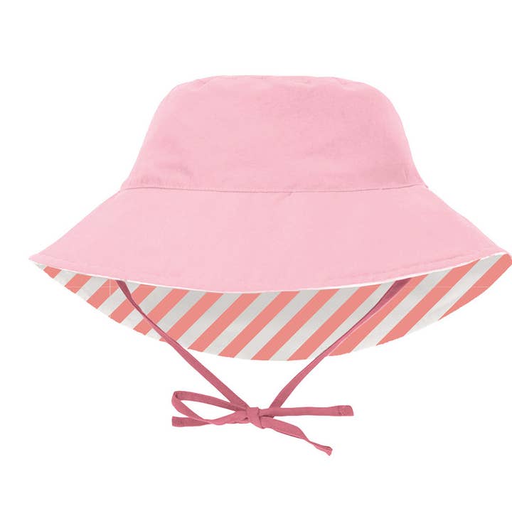 Chapeau réversible Stripes Bloom & Blush