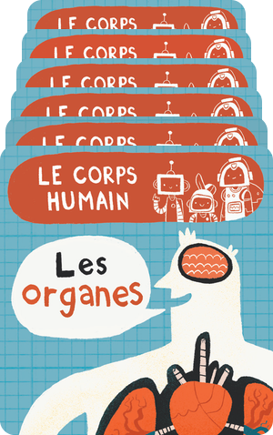 Lot de 8 cartes - Les BrainBots : le corps humain - carte yoto