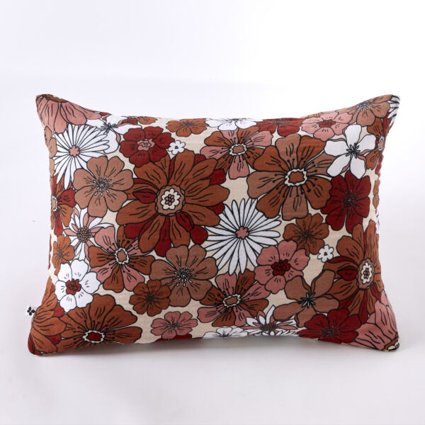 Taie d’oreiller 50 x 70 cm Gaze de coton imprimée ANNA