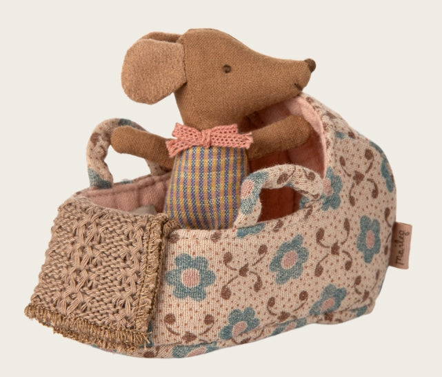 Couffin, Bébé souris - Rose