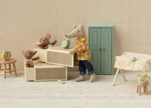 Souris bébé "Sleepy wakey" dans sa boîte - Rose