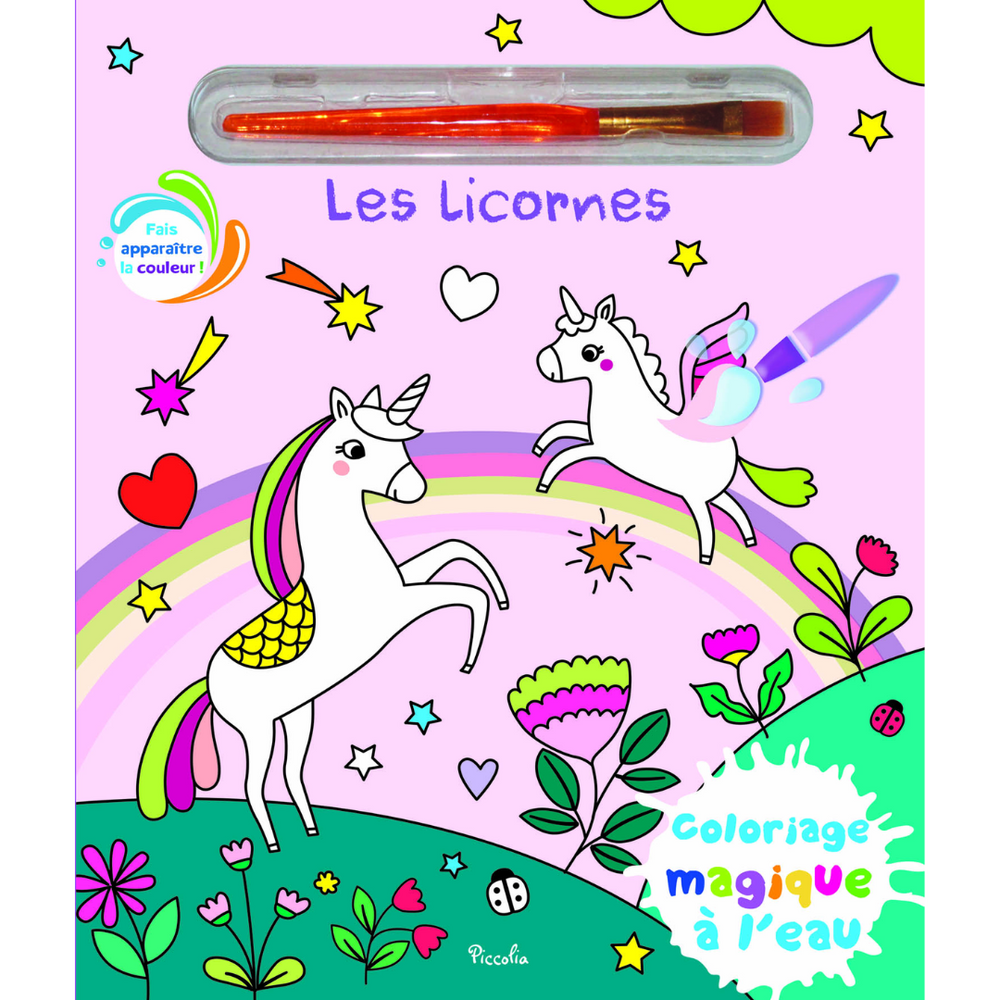 Coloriage magique à l'eau - les licornes