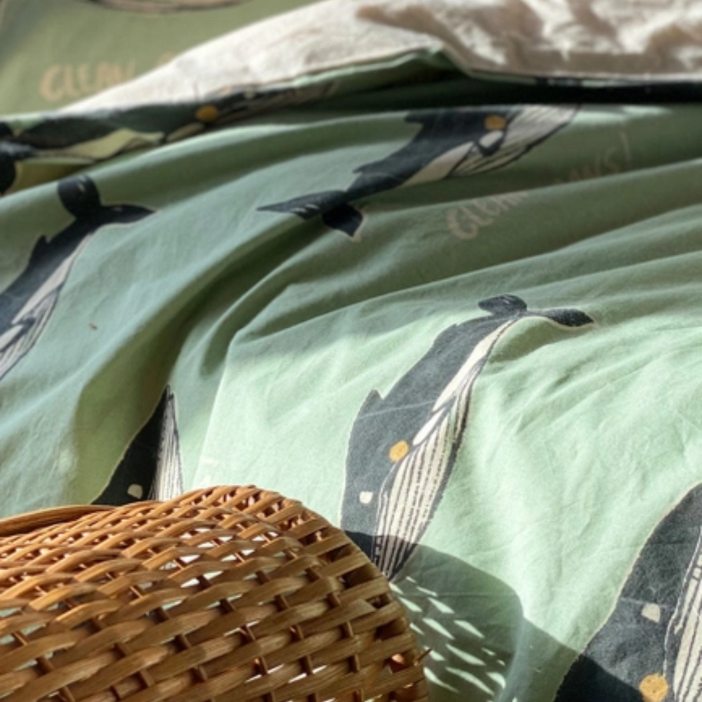 Housse de couette enfant - baleine