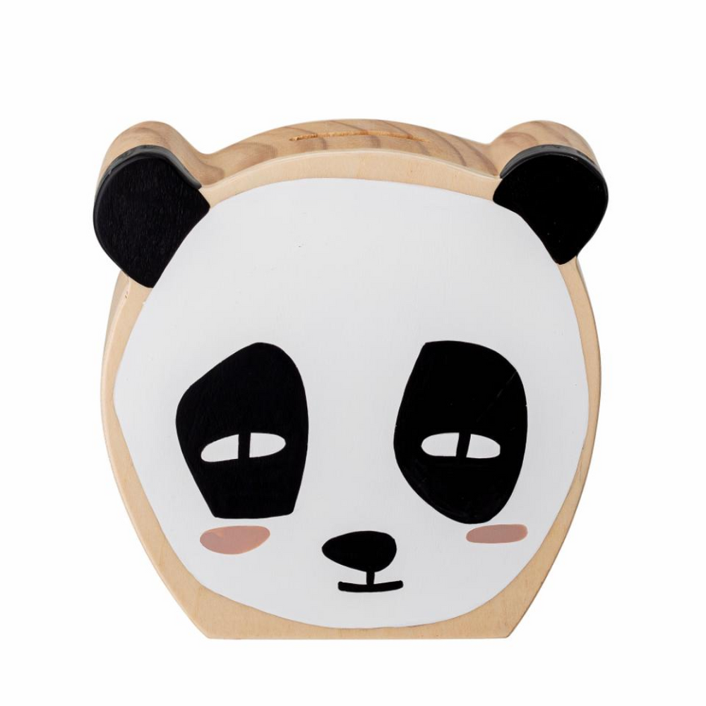Tirelire en bois - panda