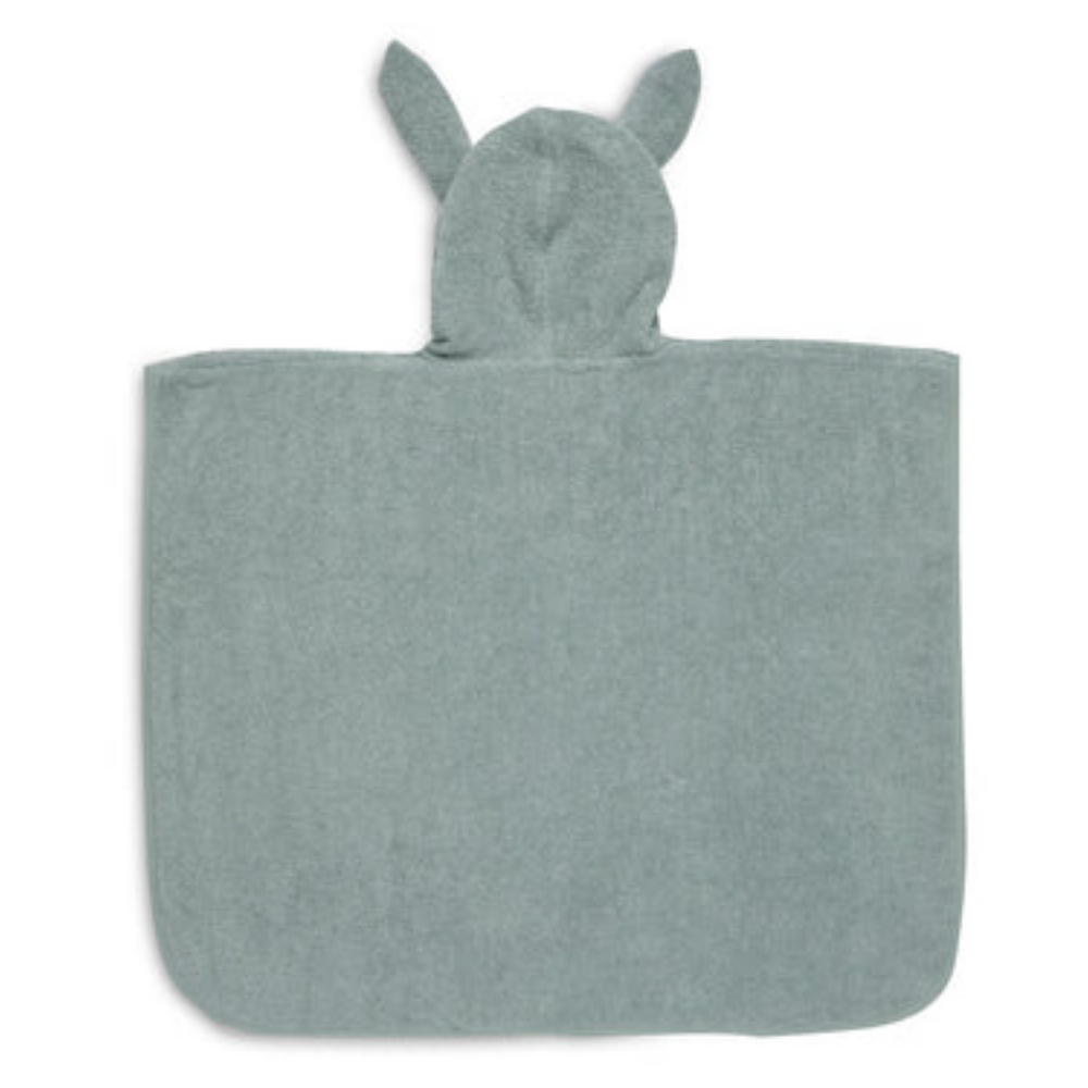 Poncho oreille de lapin - vert cendre