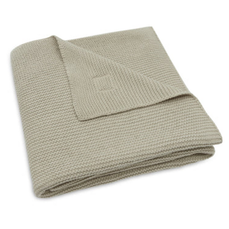 Couverture 75x100cm Basic Knit - Olive Green