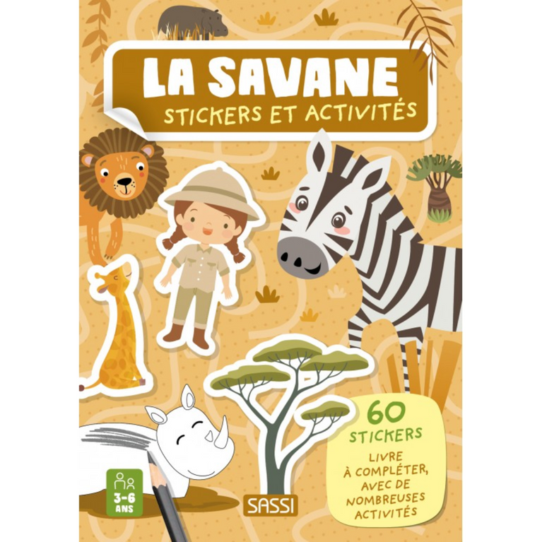 Stickers et activités - La savane